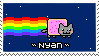 a stamp with nyan cat on it