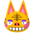 icon of tabby from animal crossing