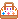 pixel art of a white-and-brown handbag